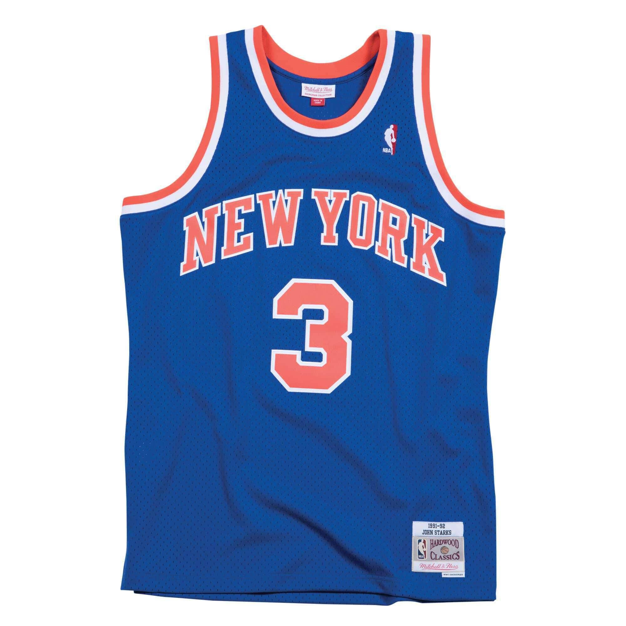 Mitchell And Ness Jerseys John Starks New York Knicks Mitchell & Ness NBA Swingman Jersey - Blue