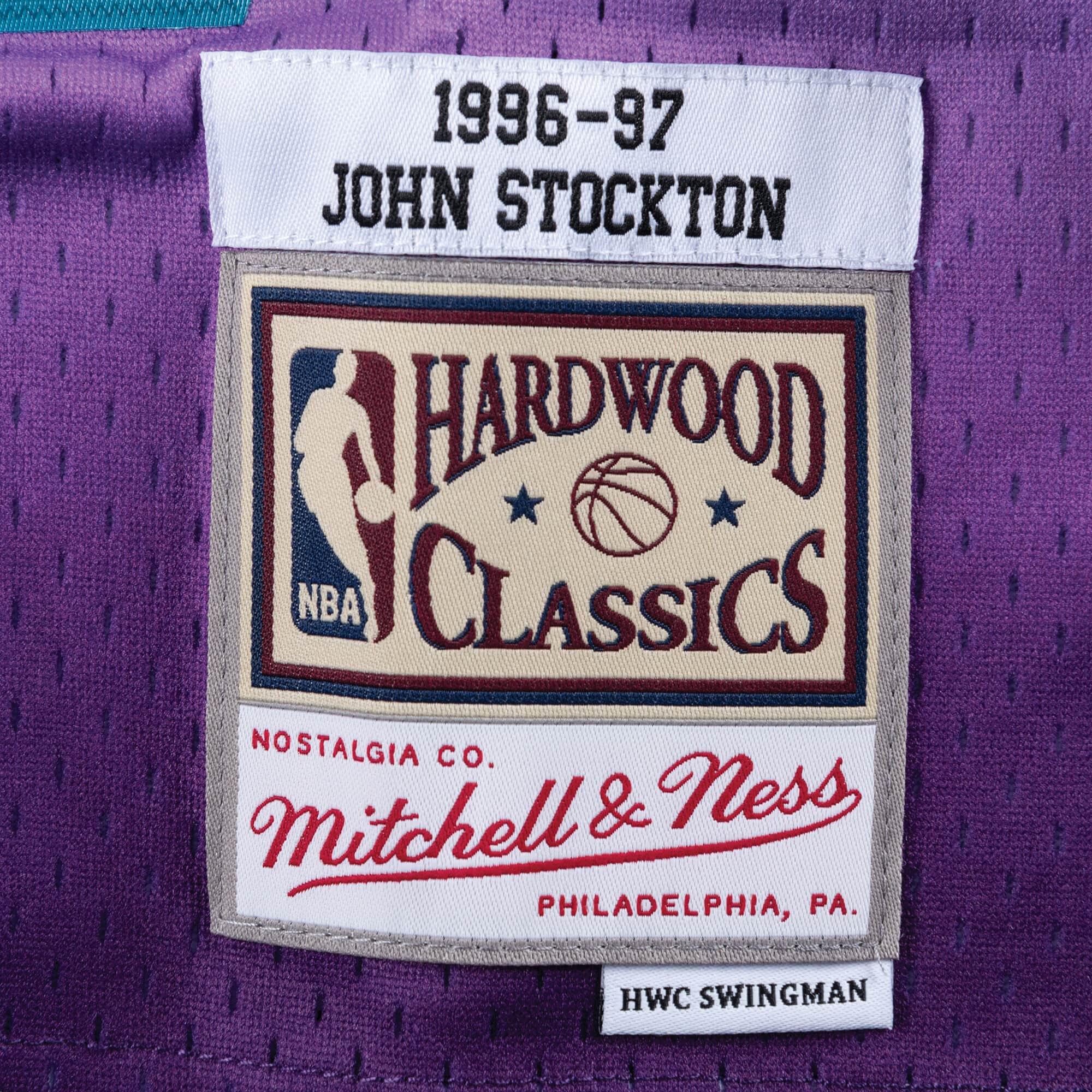 Mitchell And Ness Jerseys John Stockton Utah Jazz Mitchell & Ness NBA 96-97 Swingman Jersey - Purple