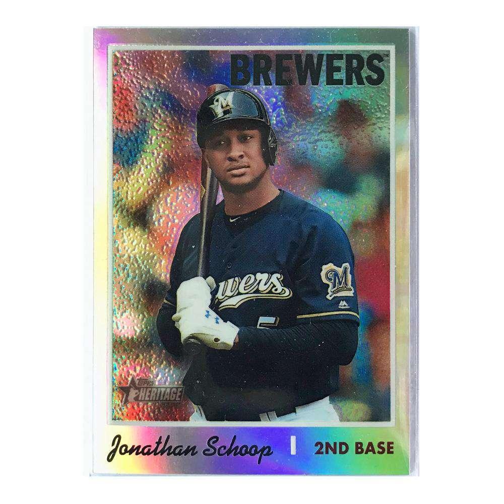 Topps Cards Jonathan Schoop Minnesota Twins 2019 Topps Heritage Refractor THC-456 Card