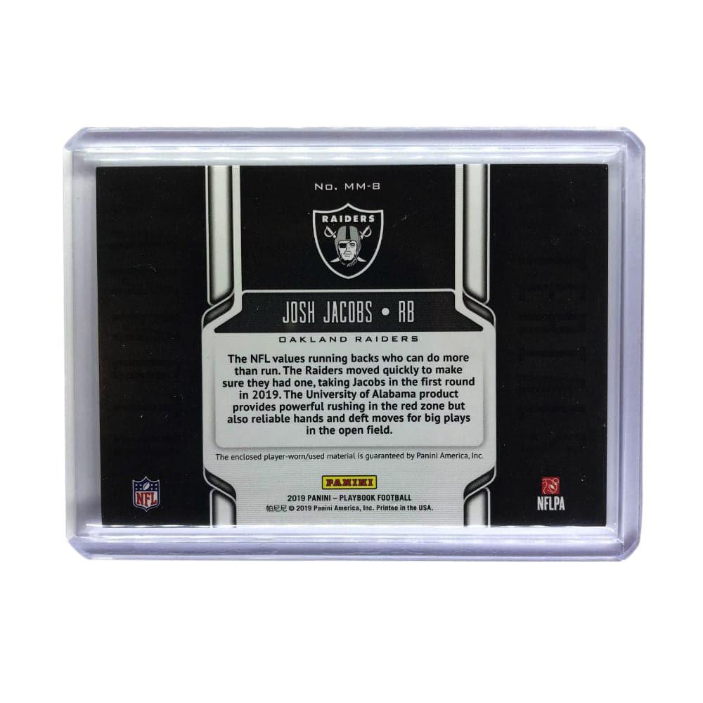 Panini Cards Josh Jacobs Las Vegas Raiders 2019 Panini Playbook NFL Mammoth Materials 214/299 Card