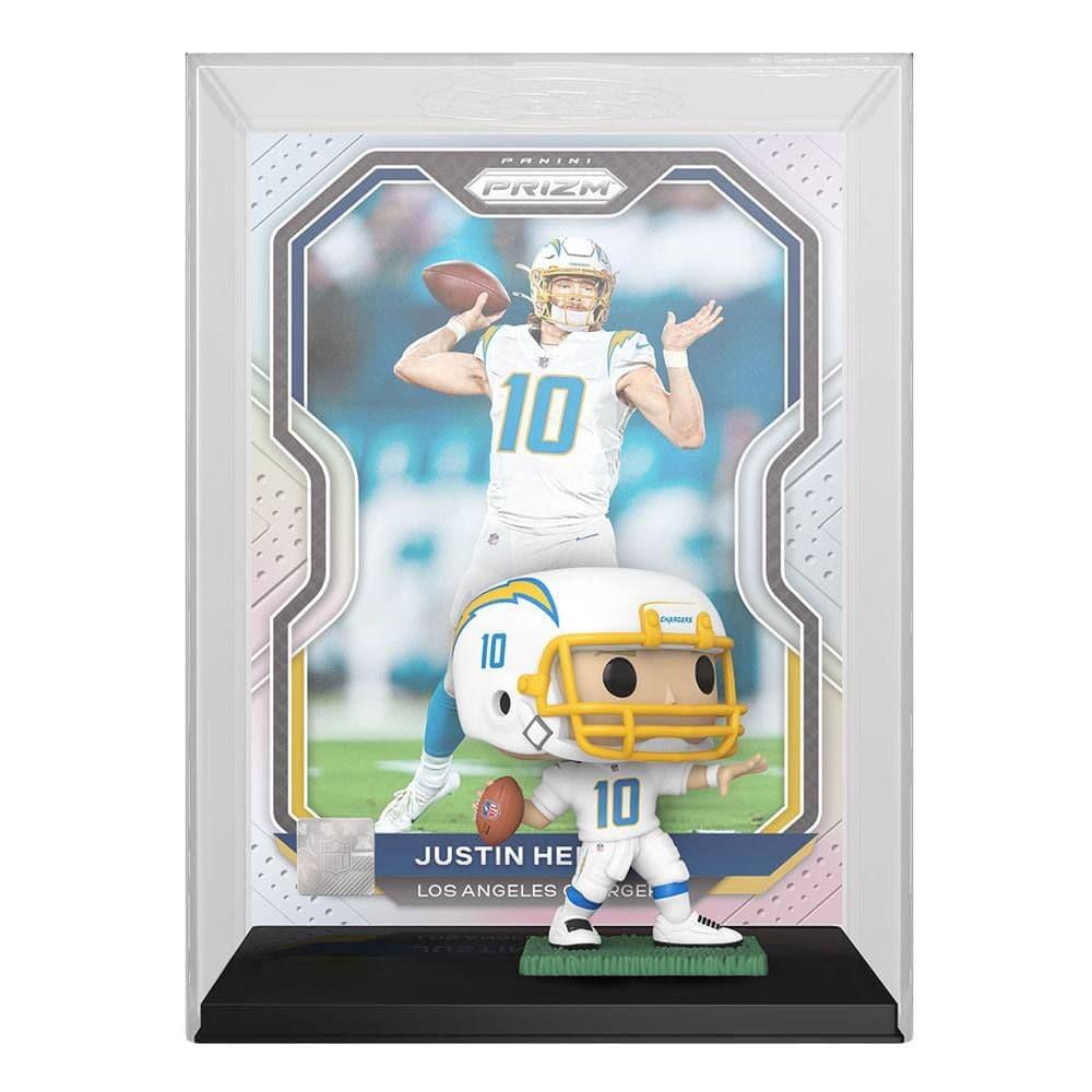 Funko Figures Justin Herbert Los Angeles Chargers Funko NFL Prizm Trading Card Figure - White