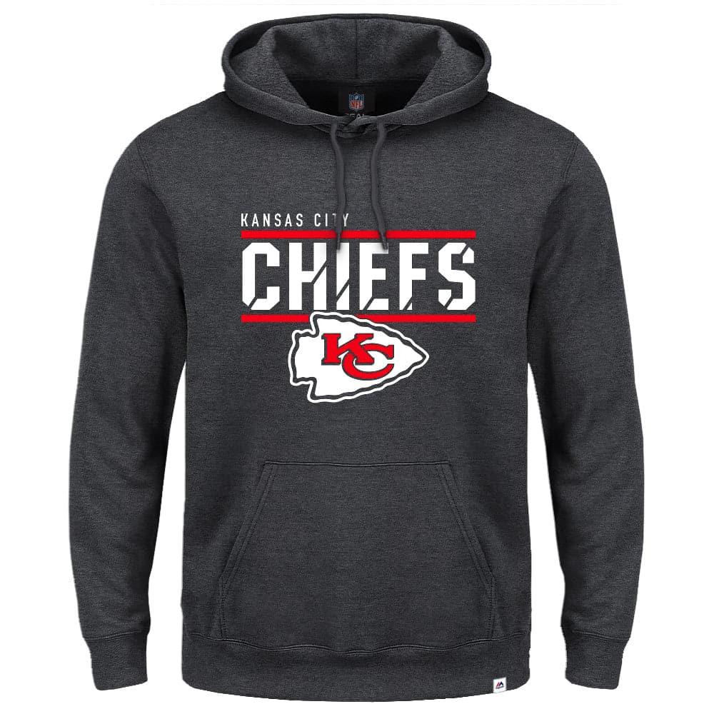 Majestic Athletic Jumpers Kansas City Chiefs Majestic NFL Flex Team Hoodie Jumper - Ash Marle