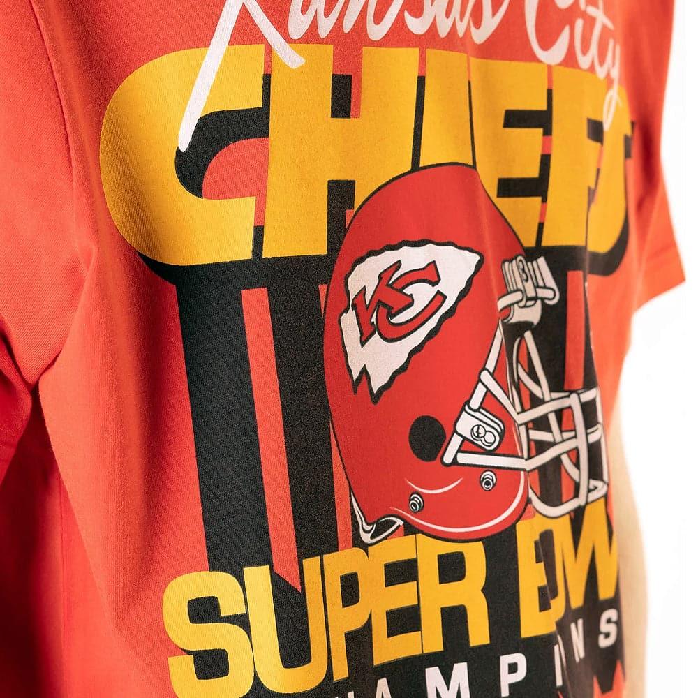 Mitchell And Ness T-Shirts Kansas City Chiefs Mitchell & Ness NFL Champs Vintage T-Shirt - Vintage Red