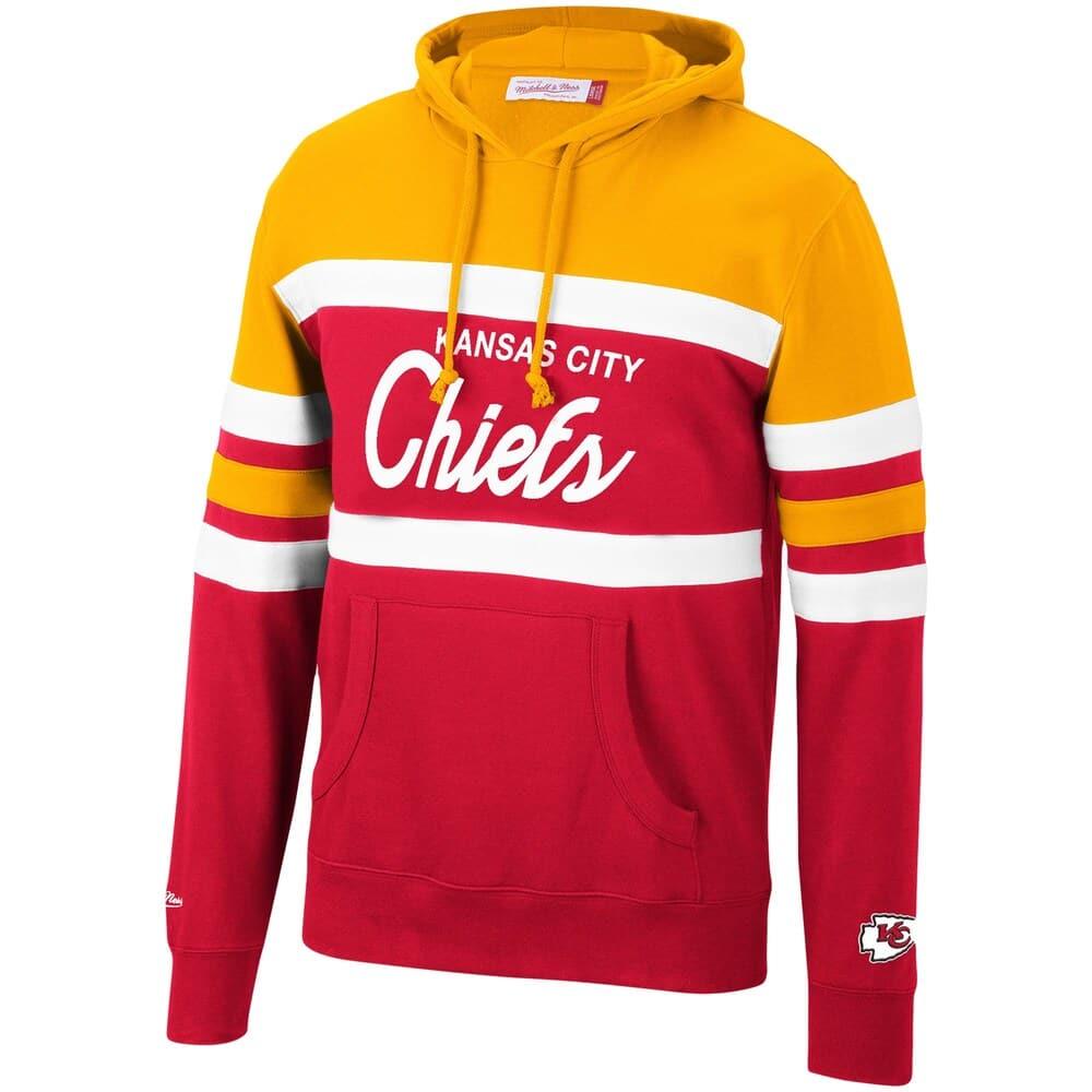 Mitchell And Ness Jumpers Kansas City Chiefs Mitchell & Ness NFL Head Coach Premium Hoodie Jumper - Red