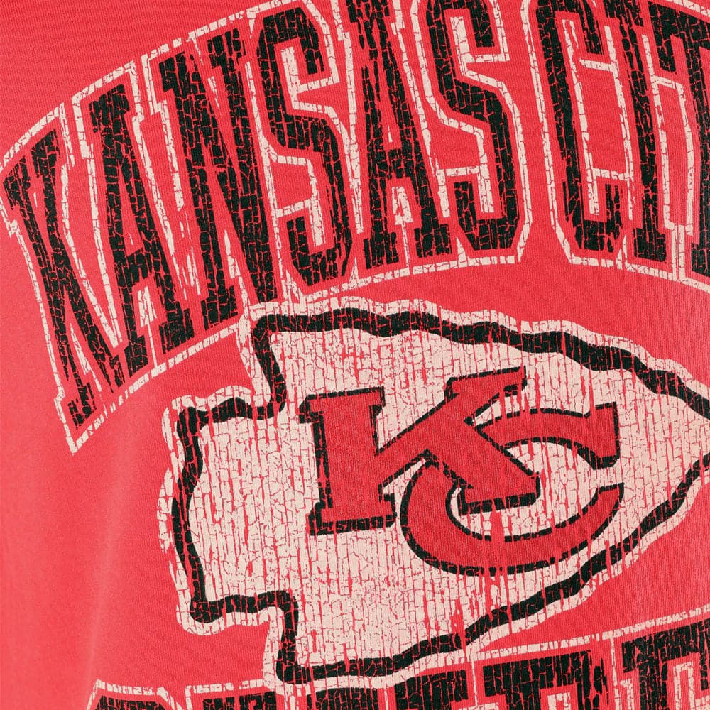Mitchell And Ness T-Shirts Kansas City Chiefs Mitchell & Ness NFL Ivy Arch Vintage T-Shirt - Faded Red