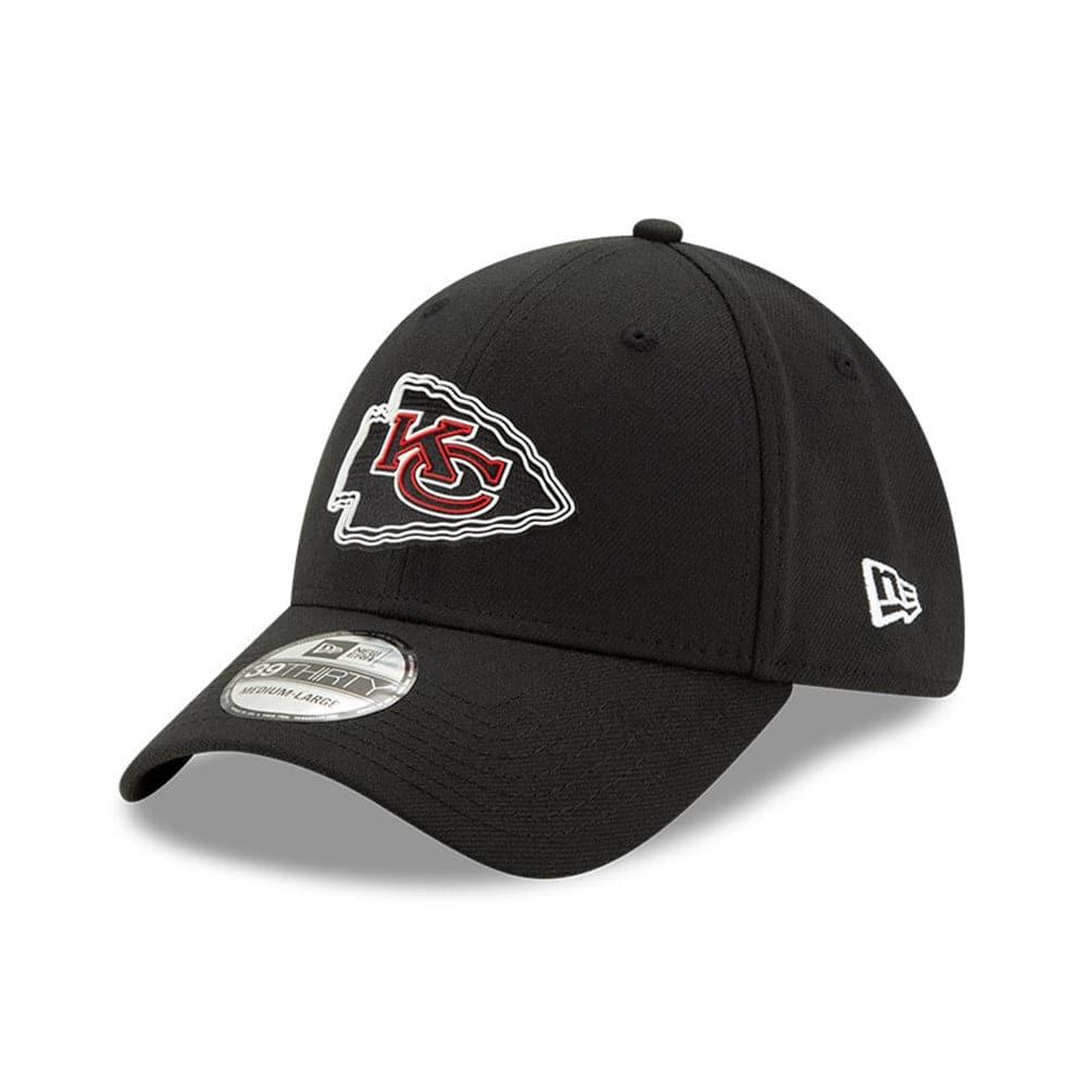 New Era Caps Kansas City Chiefs New Era NFL 2020 Draft 39THIRTY Flex Fit Curve Hat - Black