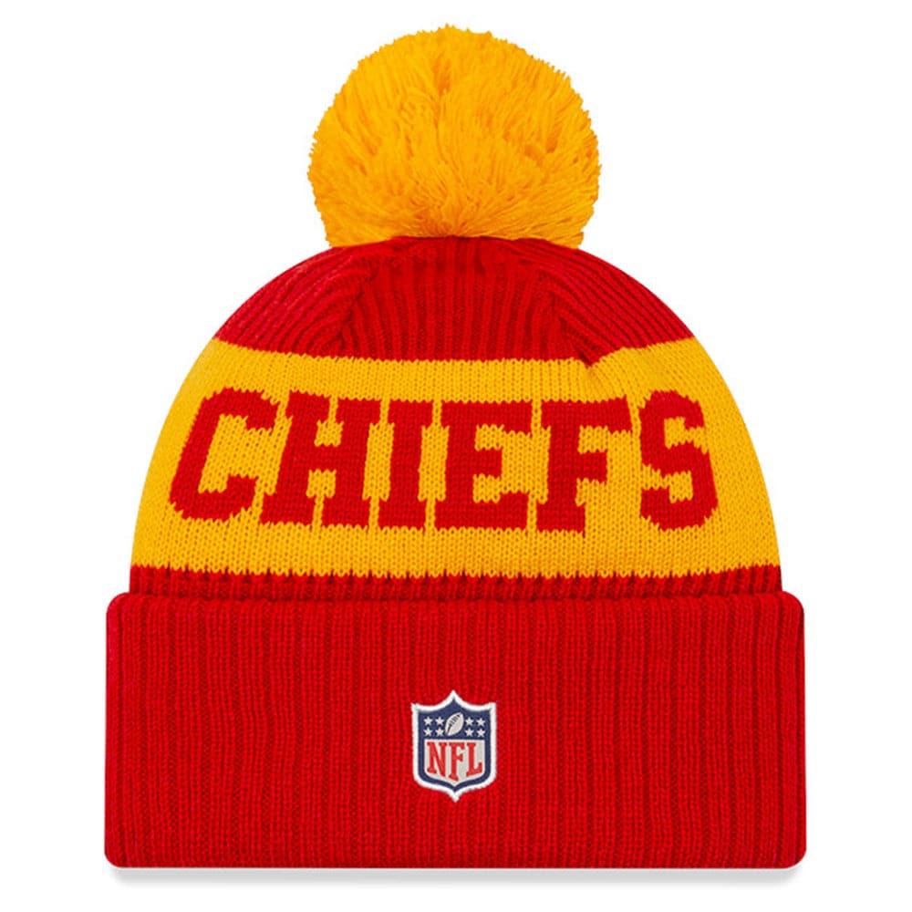 New Era Beanies Kansas City Chiefs New Era NFL 2020 Team Colour Sideline Knit Beanie