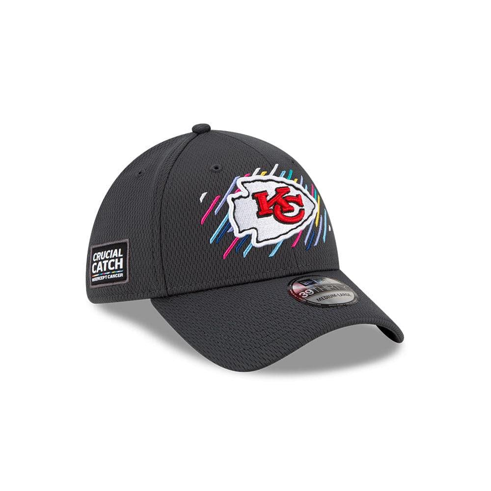 New Era Caps Kansas City Chiefs New Era NFL 2021 Crucial Catch 39THIRTY Flex Fit Hat - Steel
