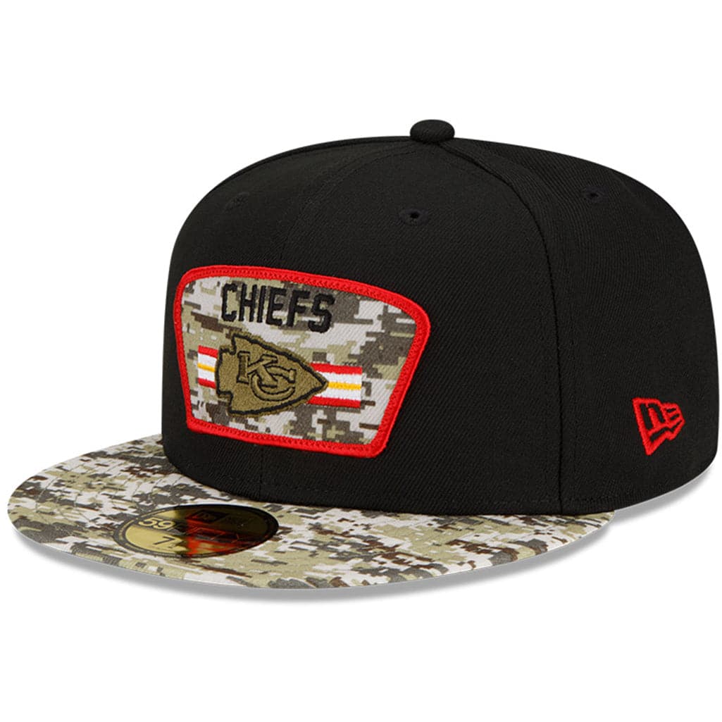 New Era Caps Kansas City Chiefs New Era NFL 2021 Salute To Service 59FIFTY Fitted Hat - Black