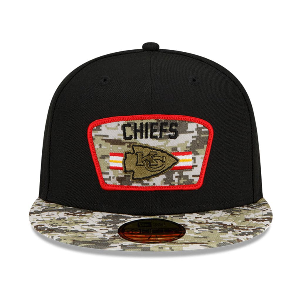 New Era Caps Kansas City Chiefs New Era NFL 2021 Salute To Service 59FIFTY Fitted Hat - Black