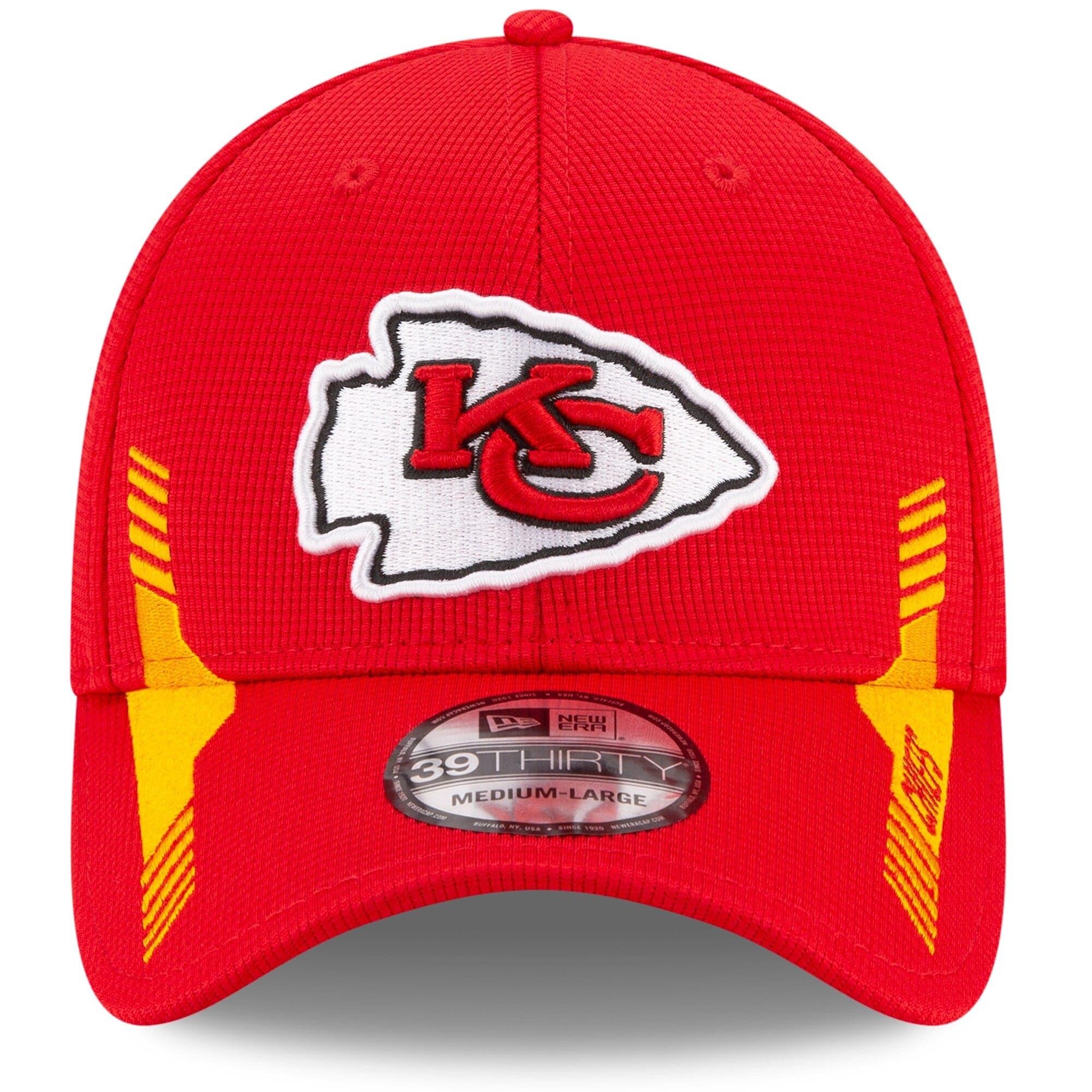 New Era Caps Kansas City Chiefs New Era NFL 2021 Sideline Home 39THIRTY Flex Fit Hat - Red