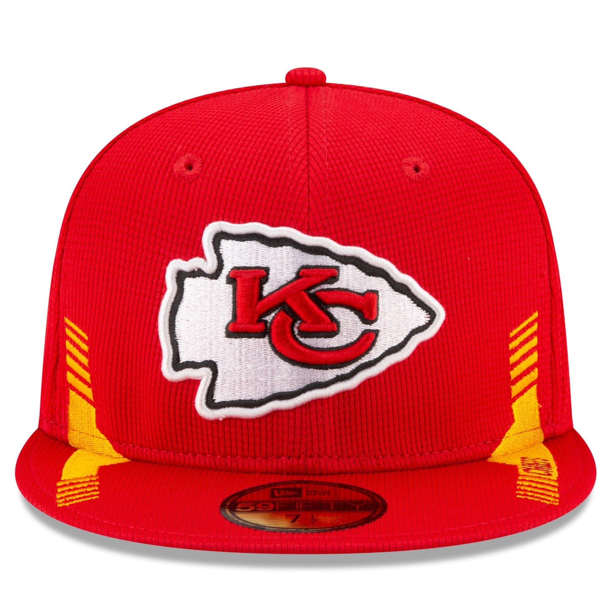 New Era Caps Kansas City Chiefs New Era NFL 2021 Sideline Home 59FIFTY Fitted Hat - Red