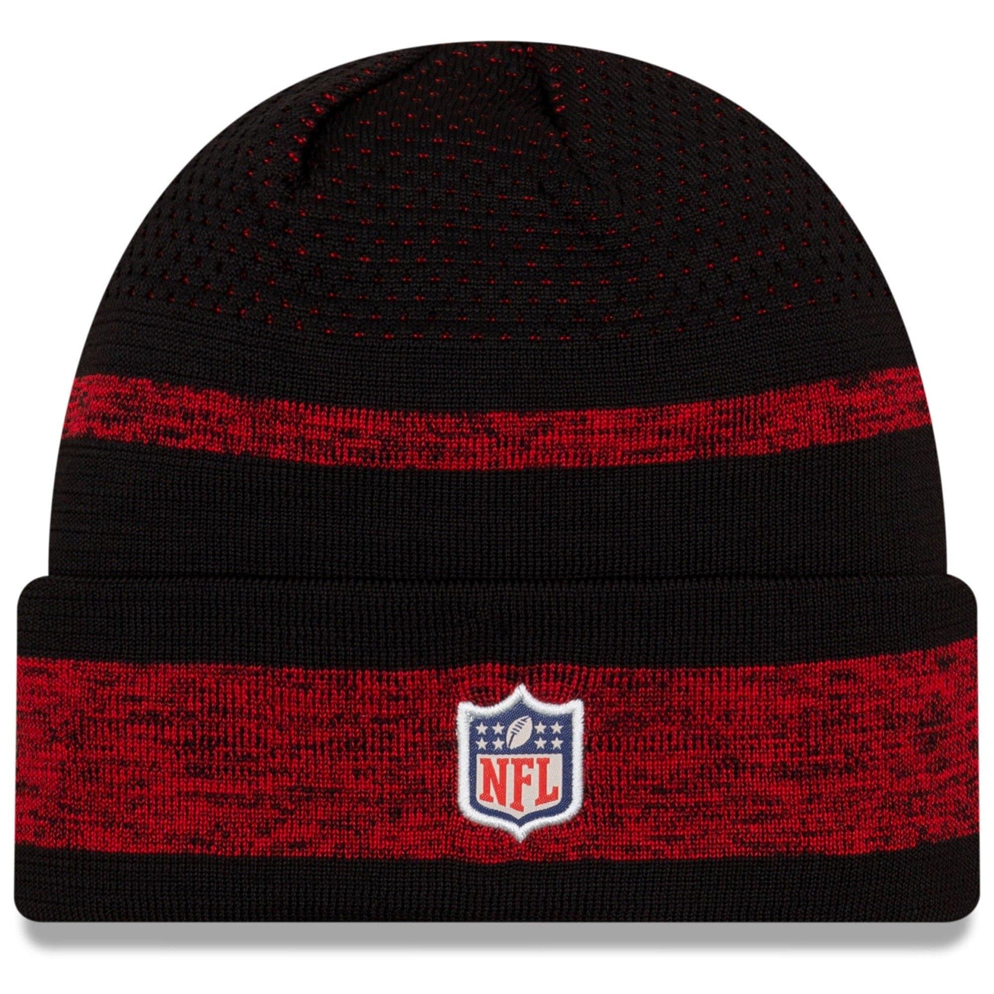 New Era Beanies Kansas City Chiefs New Era NFL 2021 Sideline Performance Tech Cuff Beanie - Black