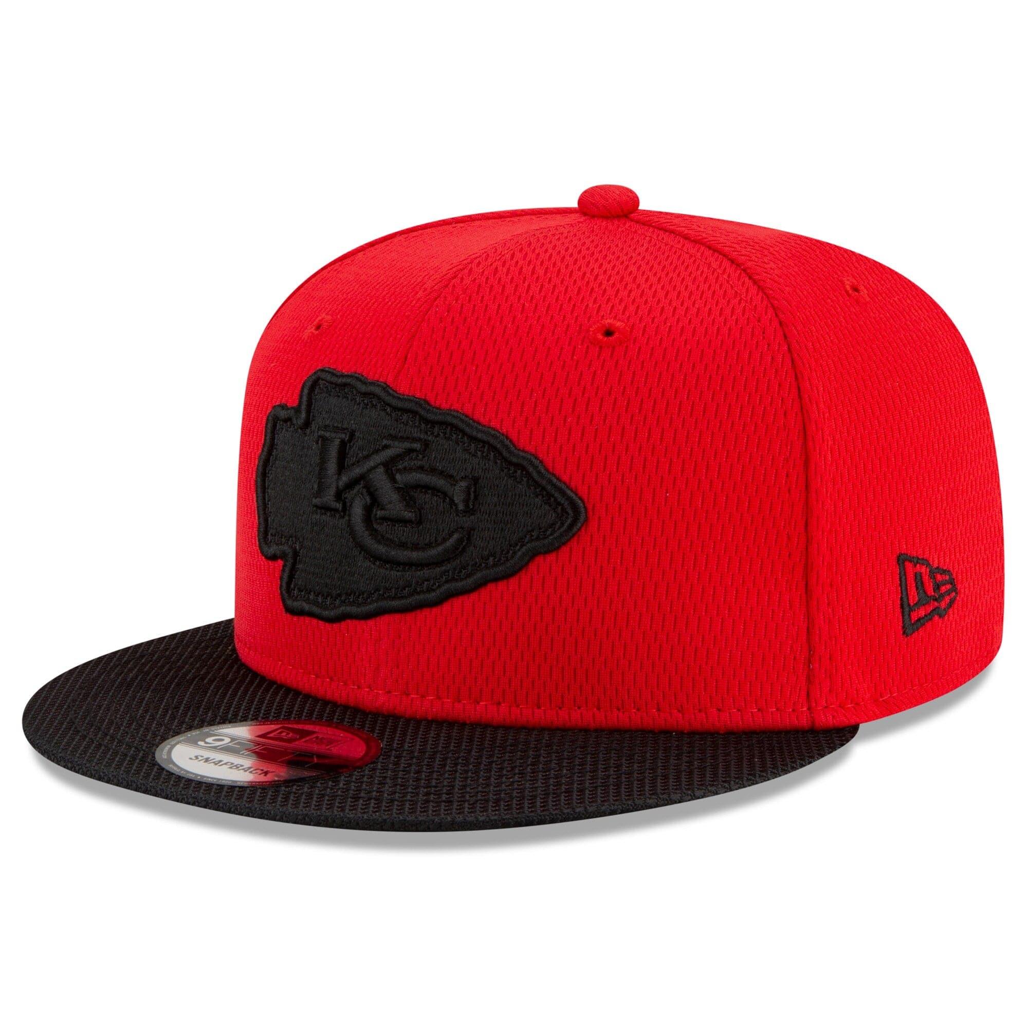 New Era Caps Kansas City Chiefs New Era NFL 2021 Sideline Road 9FIFTY Snapback Hat - Black
