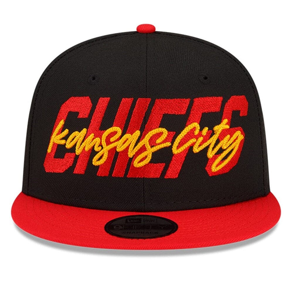New Era Caps Kansas City Chiefs New Era NFL 2022 Draft On-Stage 9FIFTY Snapback Hat - Black
