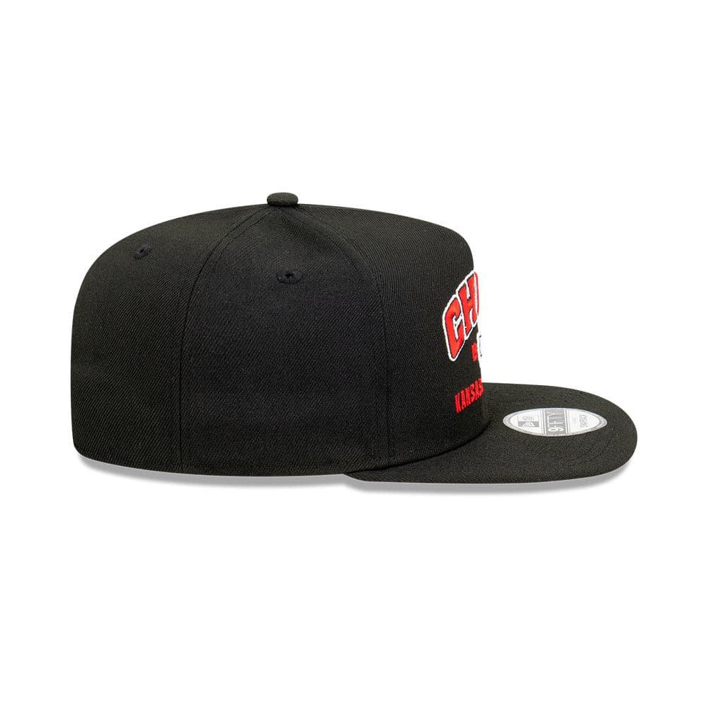 New Era Caps Kansas City Chiefs New Era NFL Arch Script 9FIFTY OF A-Frame Snapback Hat - Black
