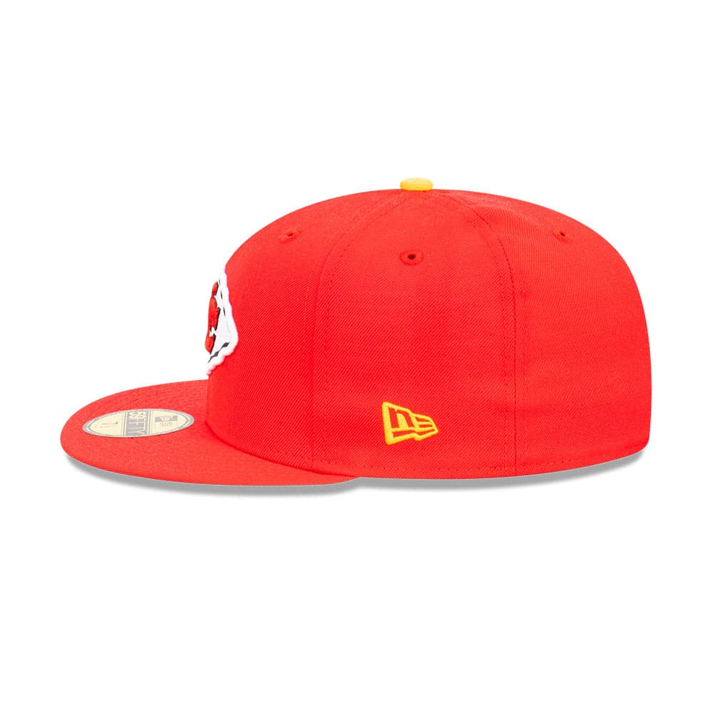 New Era Caps Kansas City Chiefs New Era NFL Back Script 59FIFTY Fitted Hat - Red