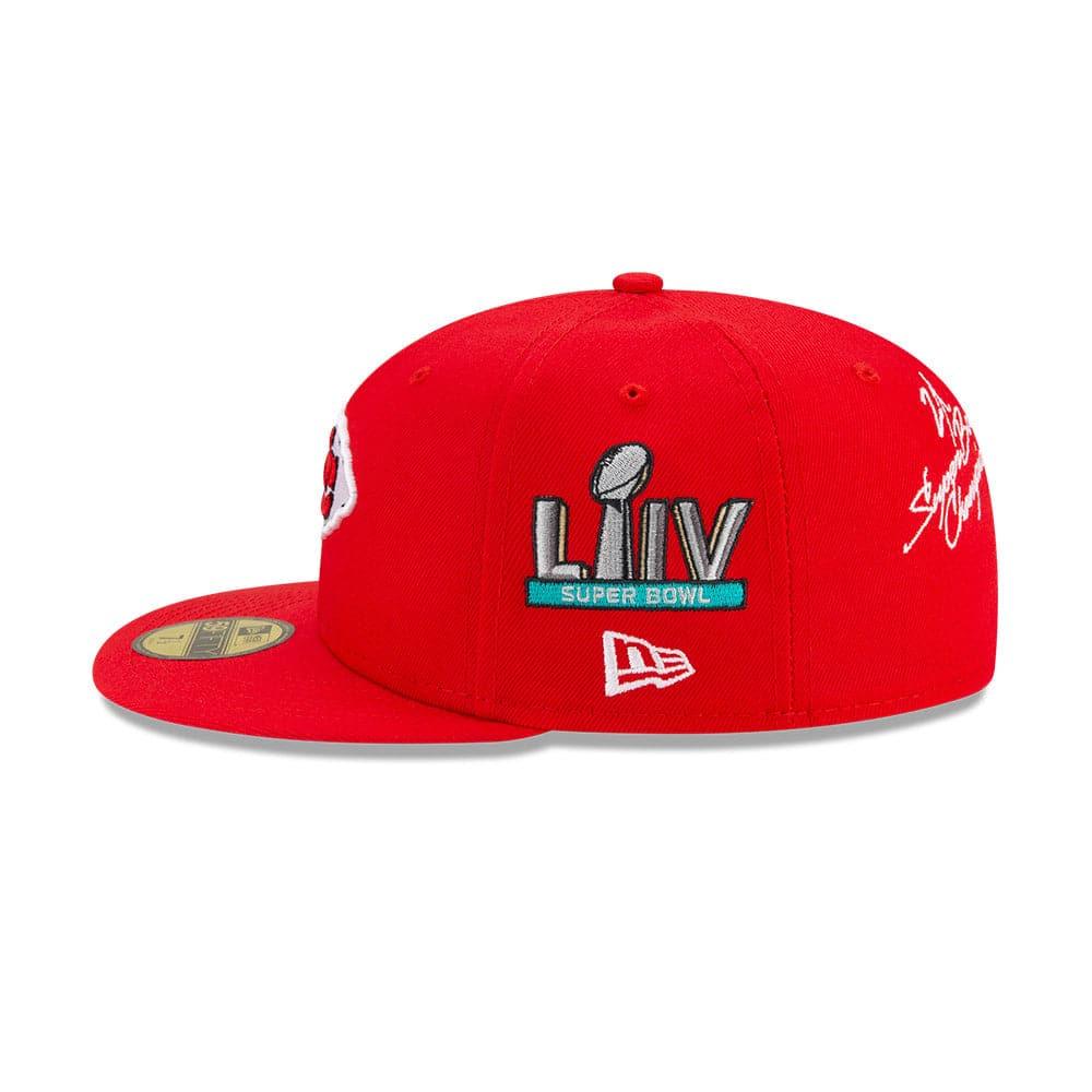 New Era Caps Kansas City Chiefs New Era NFL Champions Patch 59FIFTY Fitted Hat - Red