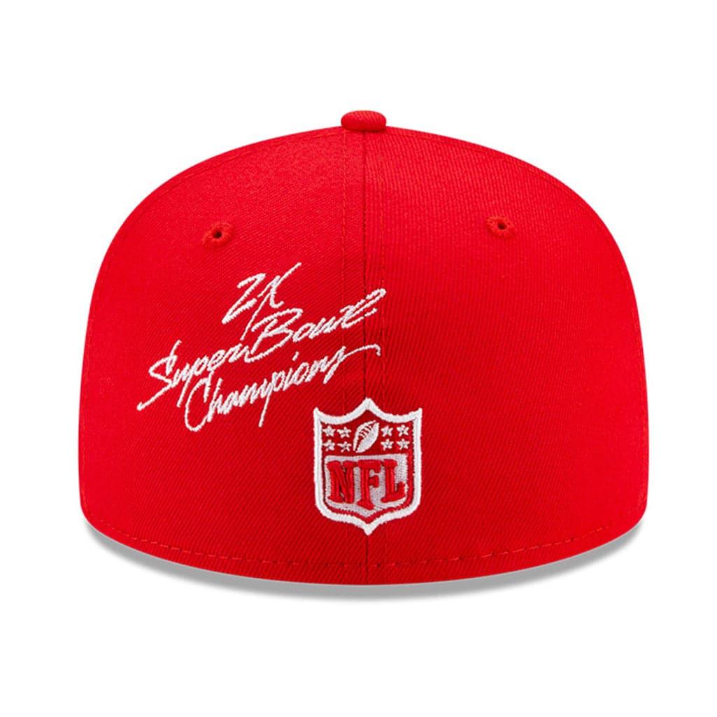 New Era Caps Kansas City Chiefs New Era NFL Champions Patch 59FIFTY Fitted Hat - Red