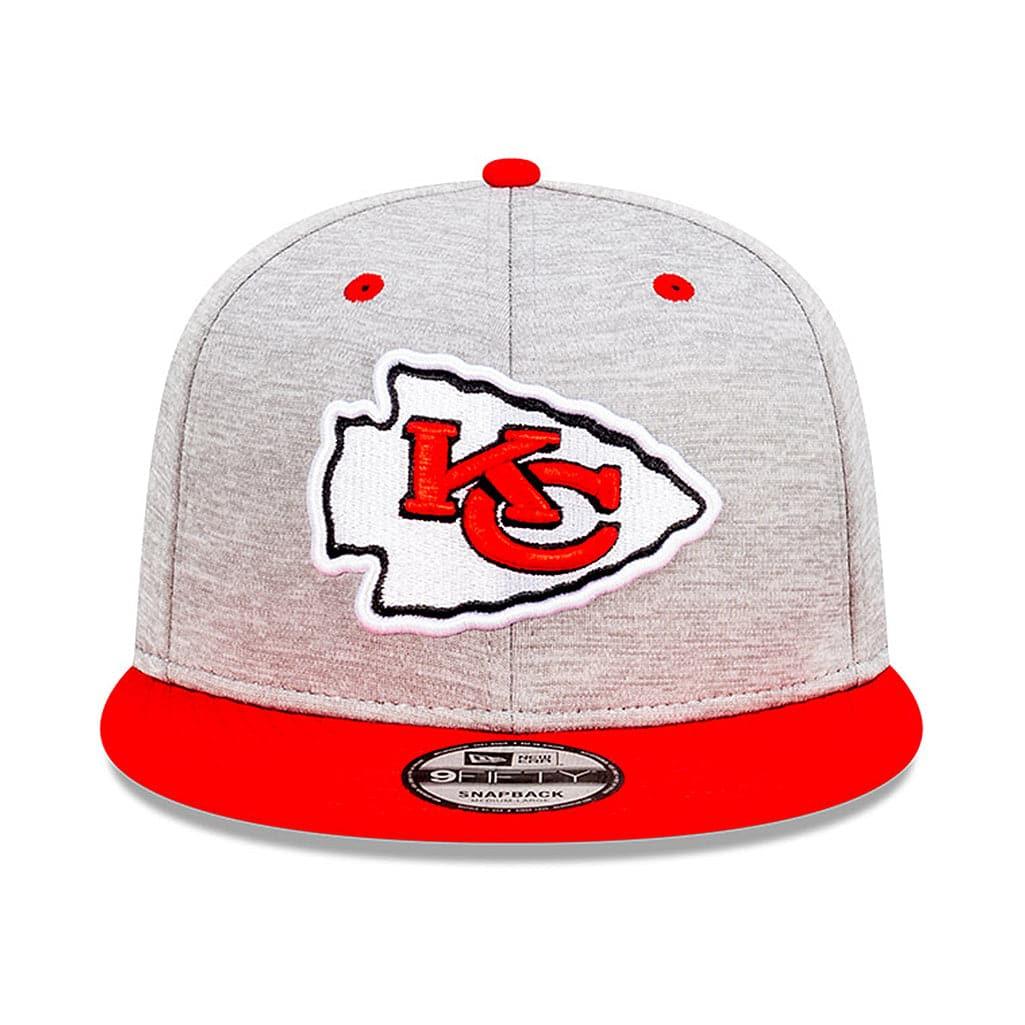 New Era Caps Adjustable M/L Kansas City Chiefs New Era NFL Shadow Tech 2 Tone 9FIFTY Snapback Hat - Grey/Red