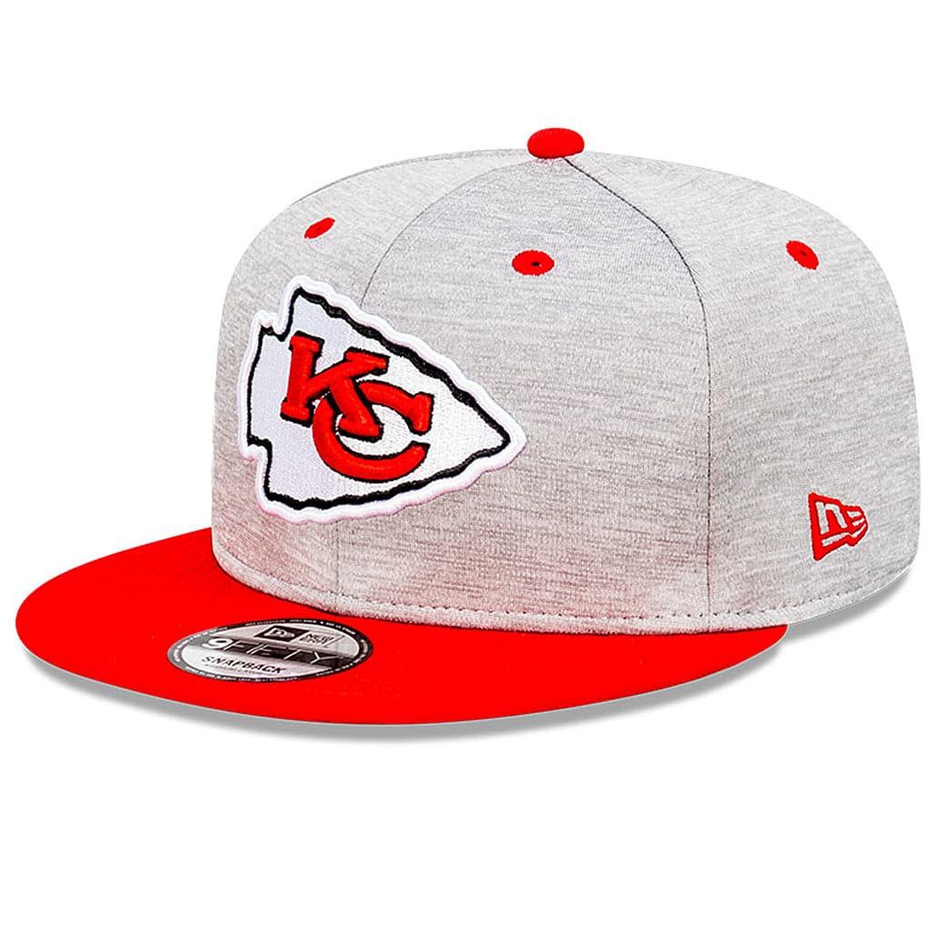New Era Caps Adjustable M/L Kansas City Chiefs New Era NFL Shadow Tech 2 Tone 9FIFTY Snapback Hat - Grey/Red