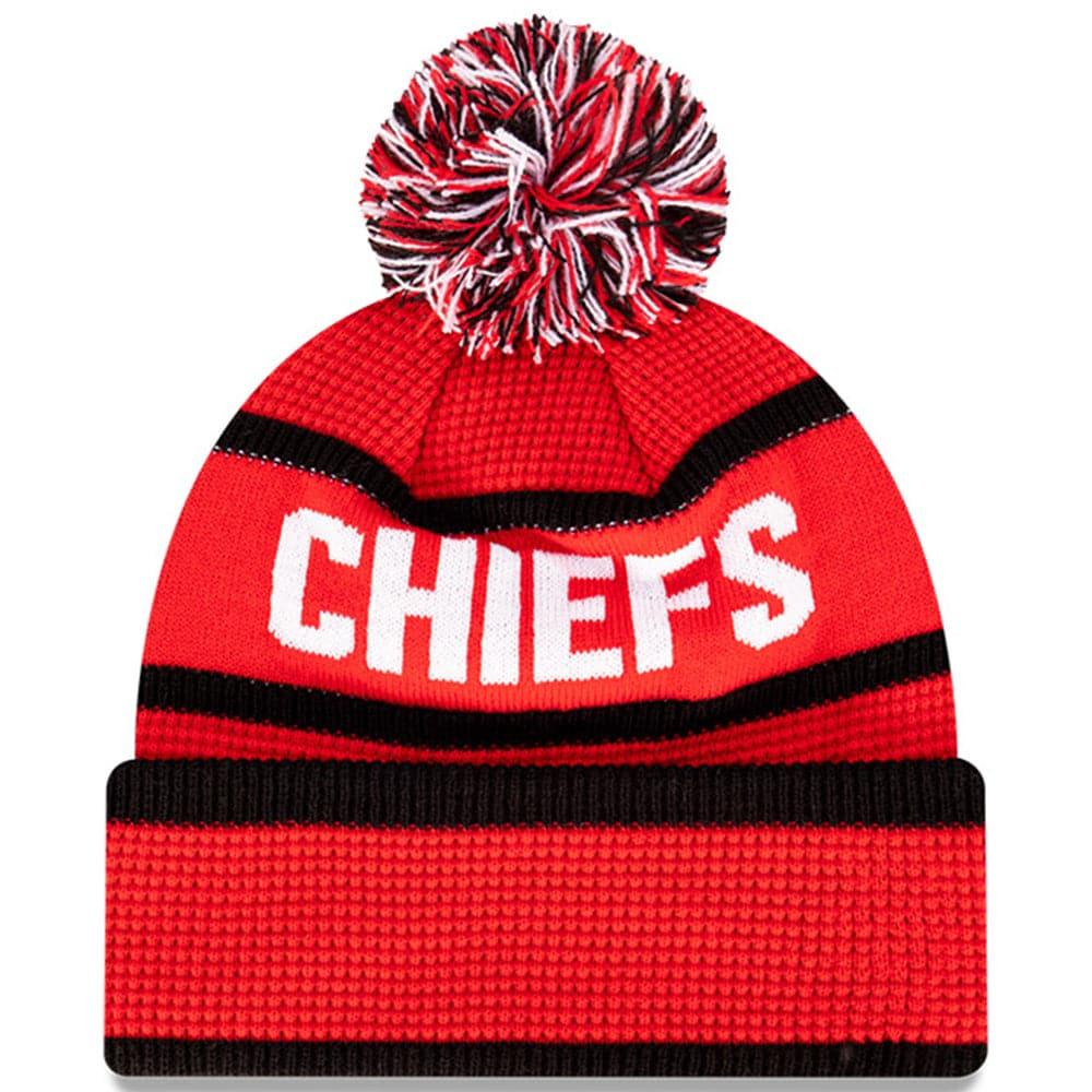 New Era Beanies Kansas City Chiefs New Era NFL Wordmark Waffle Knit Beanie - Red