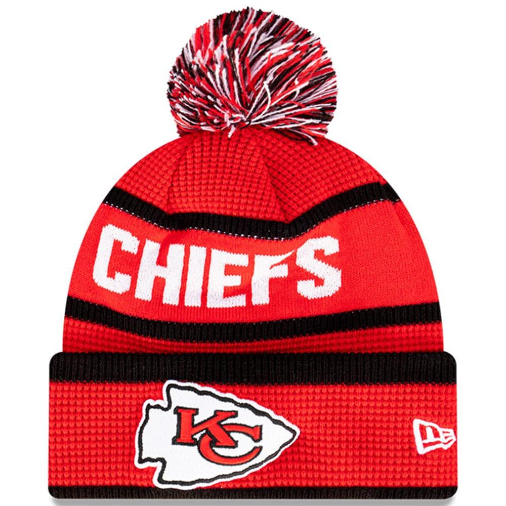 New Era Beanies Kansas City Chiefs New Era NFL Wordmark Waffle Knit Beanie - Red