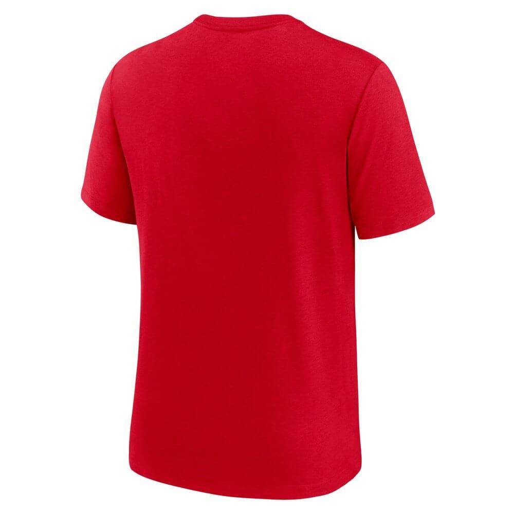 Nike T-Shirts Kansas City Chiefs Nike NFL Historic Logo Tri-Blend T-Shirt - Red