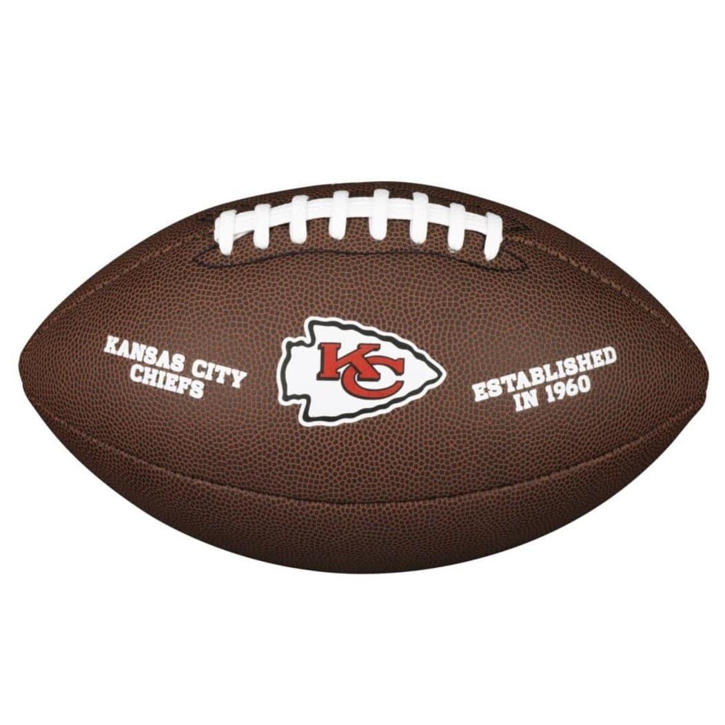 Wilson Sporting Goods Balls Kansas City Chiefs Wilson NFL Team Full Size Football - Brown