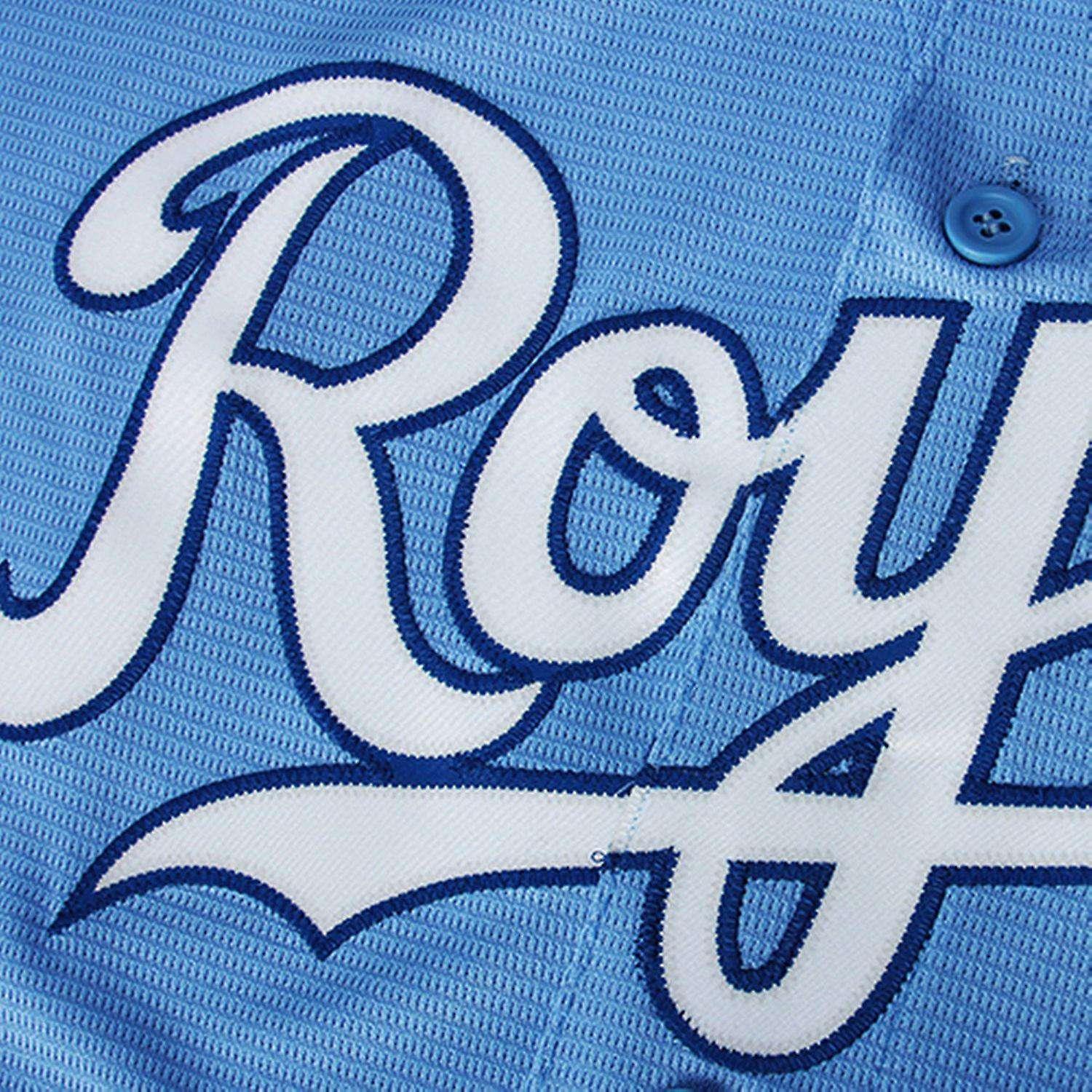 Majestic Athletic Jerseys Kansas City Royals Majestic MLB AC Cool Base Replica Jersey - Blue