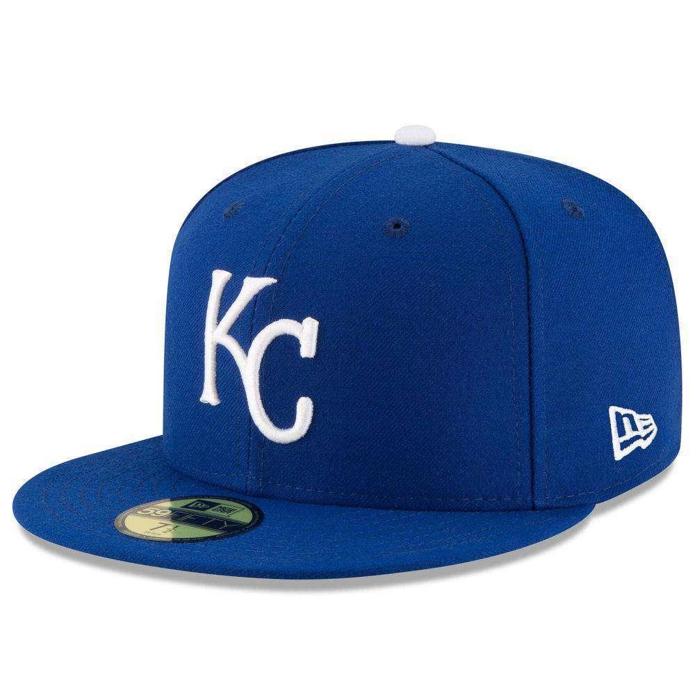 New Era Caps Kansas City Royals New Era MLB AC On-Field 59FIFTY Fitted Hat - Blue