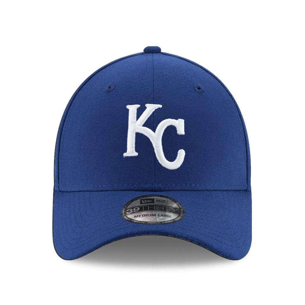 New Era Caps Kansas City Royals New Era MLB Team 39THIRTY Curve Hat - Blue