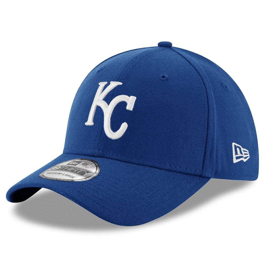 New Era Caps Kansas City Royals New Era MLB Team 39THIRTY Curve Hat - Blue