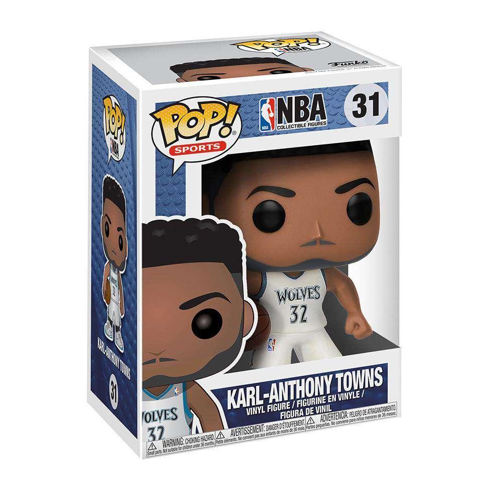 Funko Figures Karl Anthony Towns Minnesota Timberwolves Funko NBA Pop 3.75" Figure - White