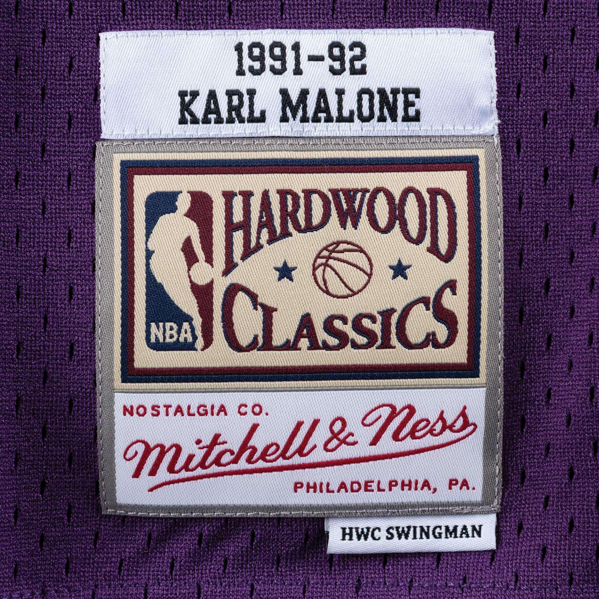 Mitchell And Ness Jerseys Karl Malone Utah Jazz Mitchell & Ness NBA Swingman Jersey - Purple