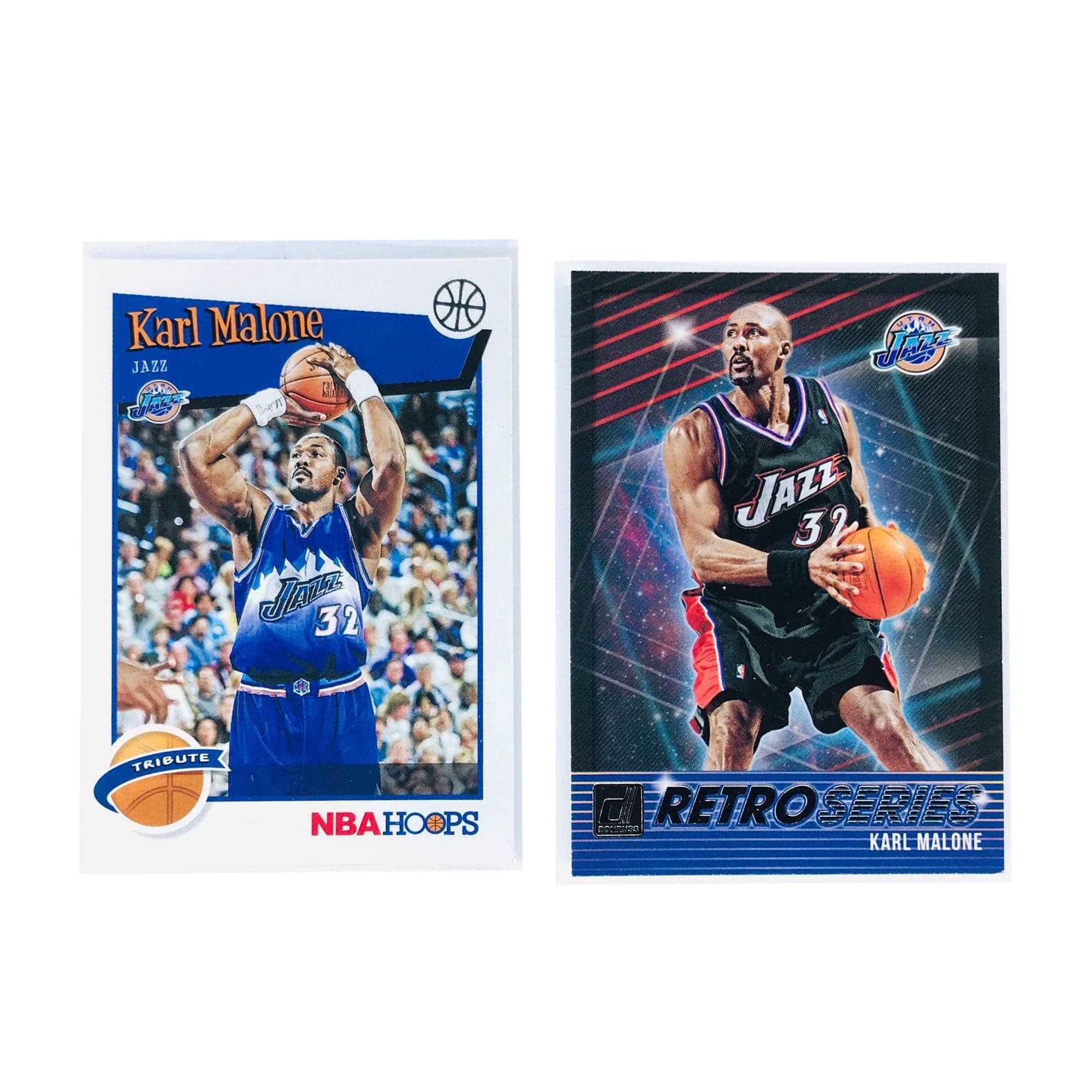 Panini Cards Karl Malone Utah Jazz Panini NBA 2 Card Insert Set