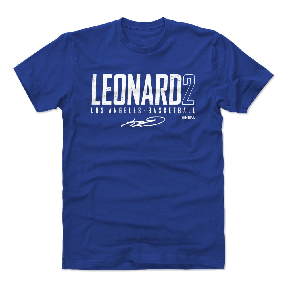500 Level T-Shirts Kawhi Leonard Los Angeles Clippers 500 Level NBA Elite T-Shirt - Blue