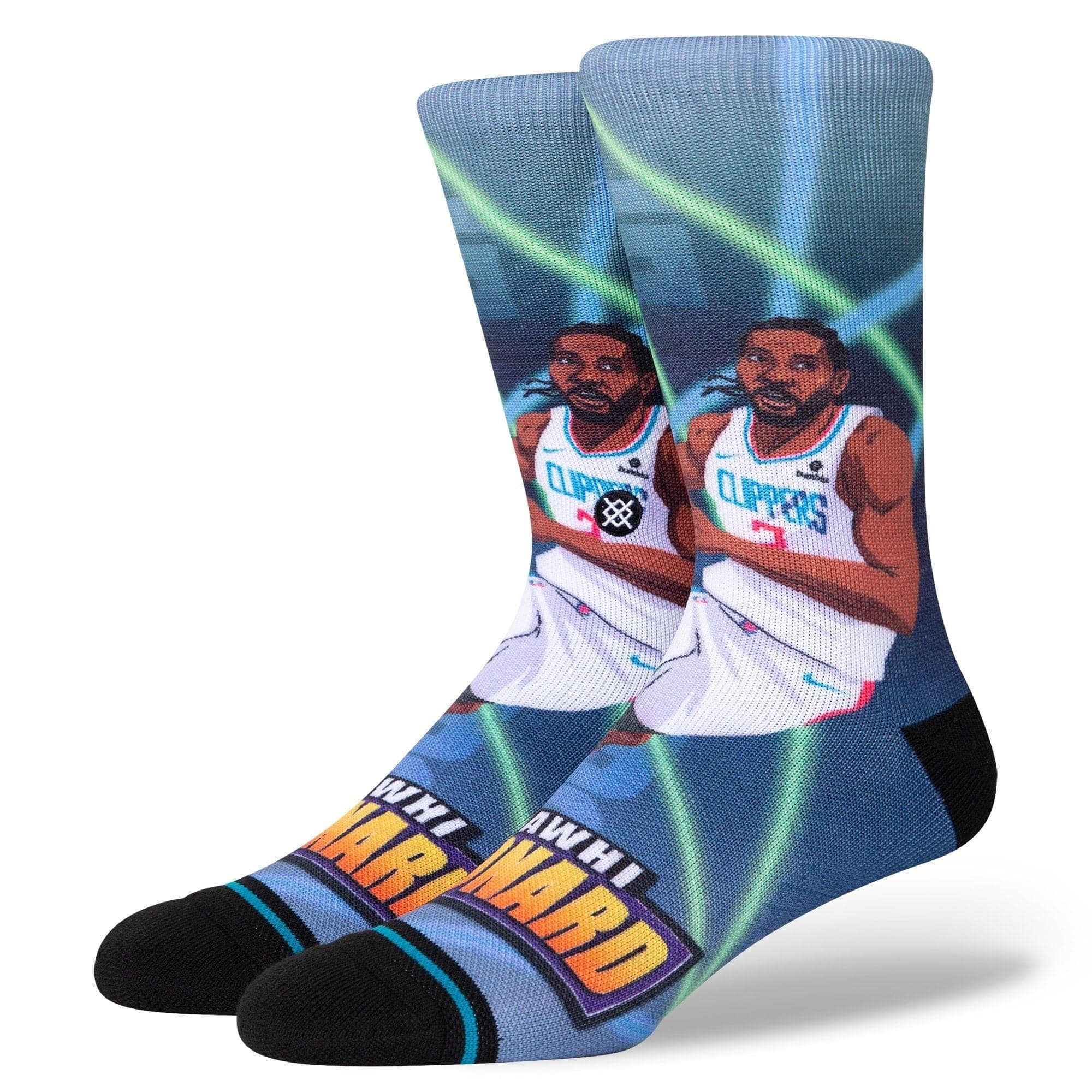 Stance Socks Kawhi Leonard Los Angeles Clippers Stance NBA Fast Break Player Crew Socks