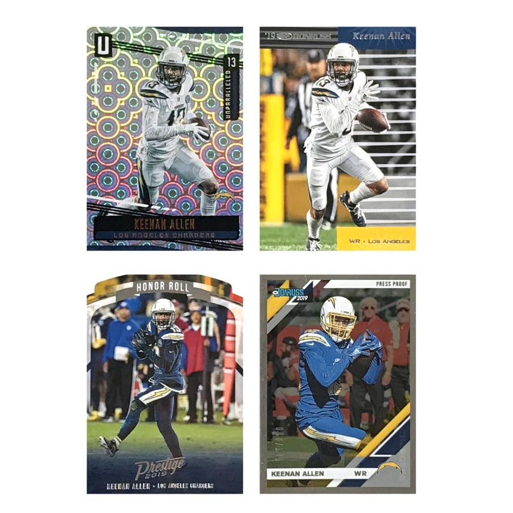 Panini Cards Keenan Allen Los Angeles Chargers 2019 Panini NFL 4 Insert Card Set