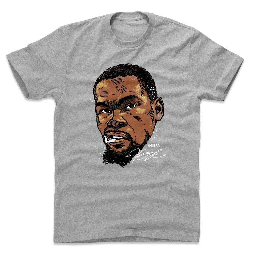 500 Level T-Shirts Kevin Durant Brooklyn Nets 500 Level NBA Mouthguard T-Shirt - Gray