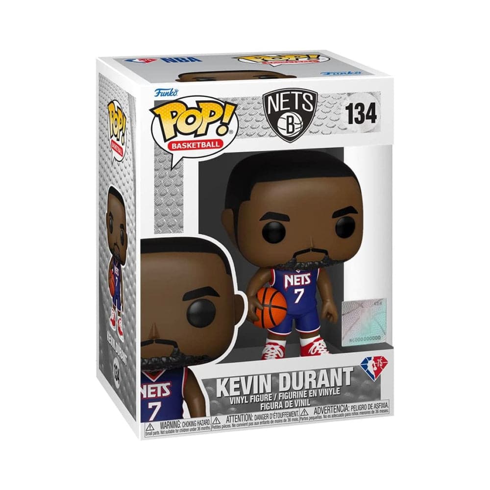 Funko Figures Kevin Durant Brooklyn Nets Funko NBA 21-22 City Edition Pop Figure - Navy
