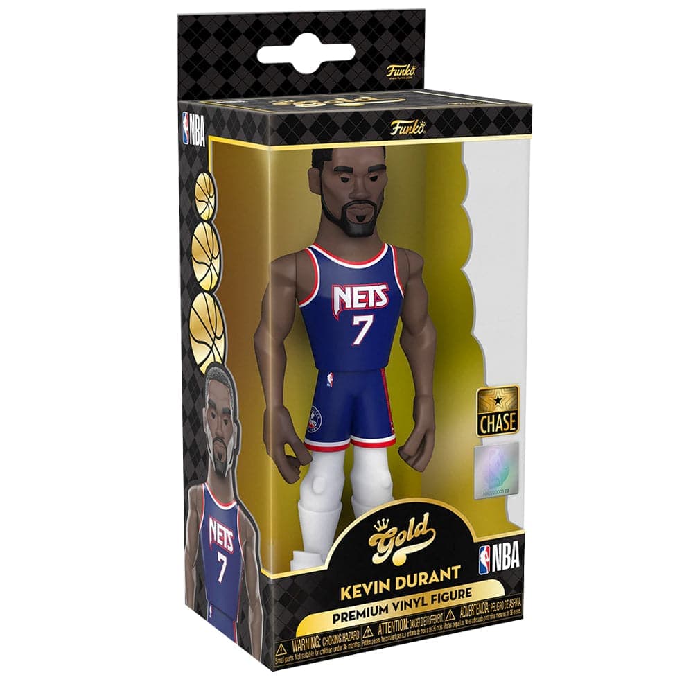 Funko Figures Kevin Durant Brooklyn Nets Funko NBA 5" Home Vinyl Gold Figure - Grey