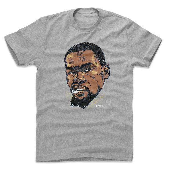 500 Level T-Shirts Kevin Durant Golden State Warriors 500 Level NBA Bust T-Shirt - Heather Grey