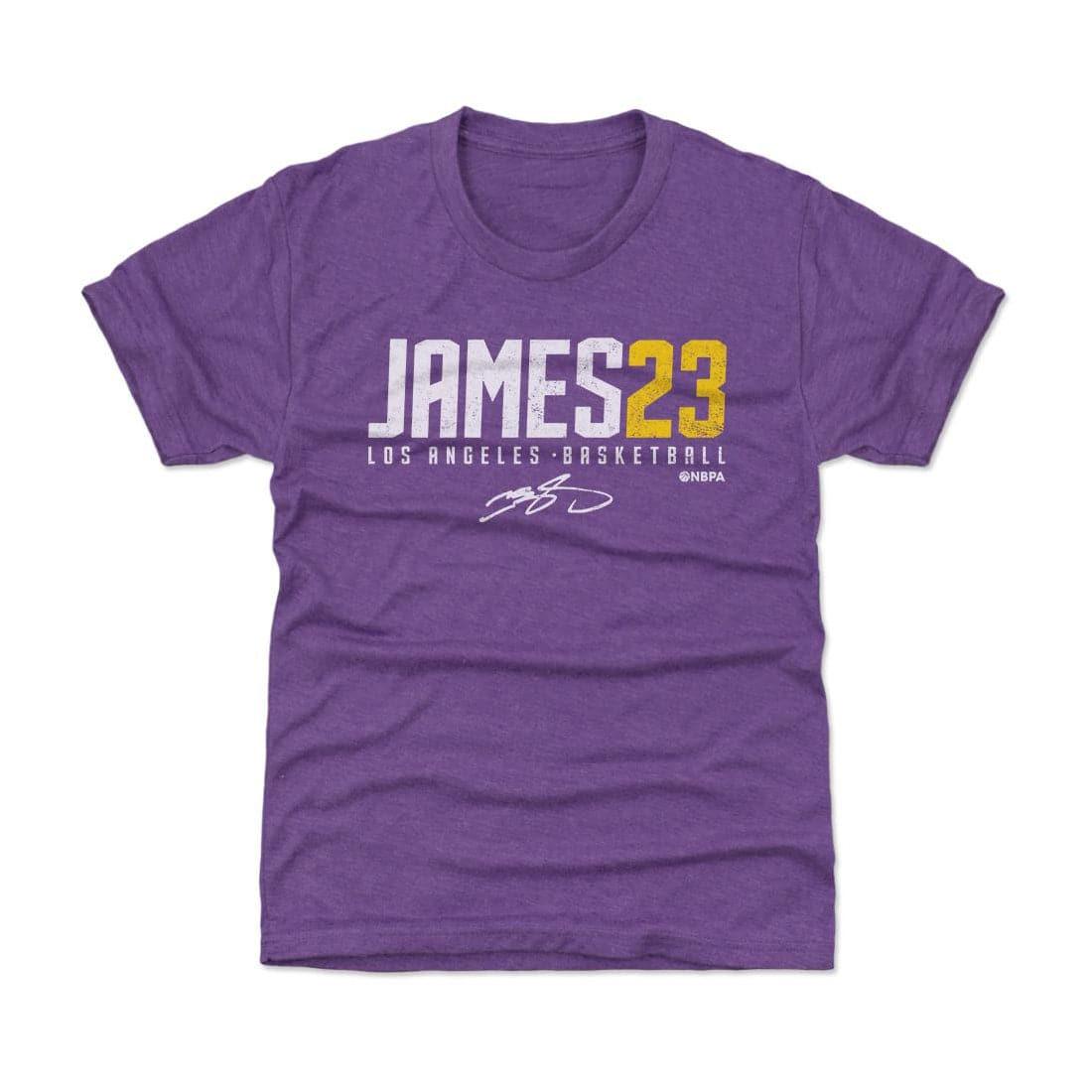 500 Level T-Shirts Kids/Youths LeBron James Los Angeles Lakers 500 Level NBA Name T-Shirt - Purple