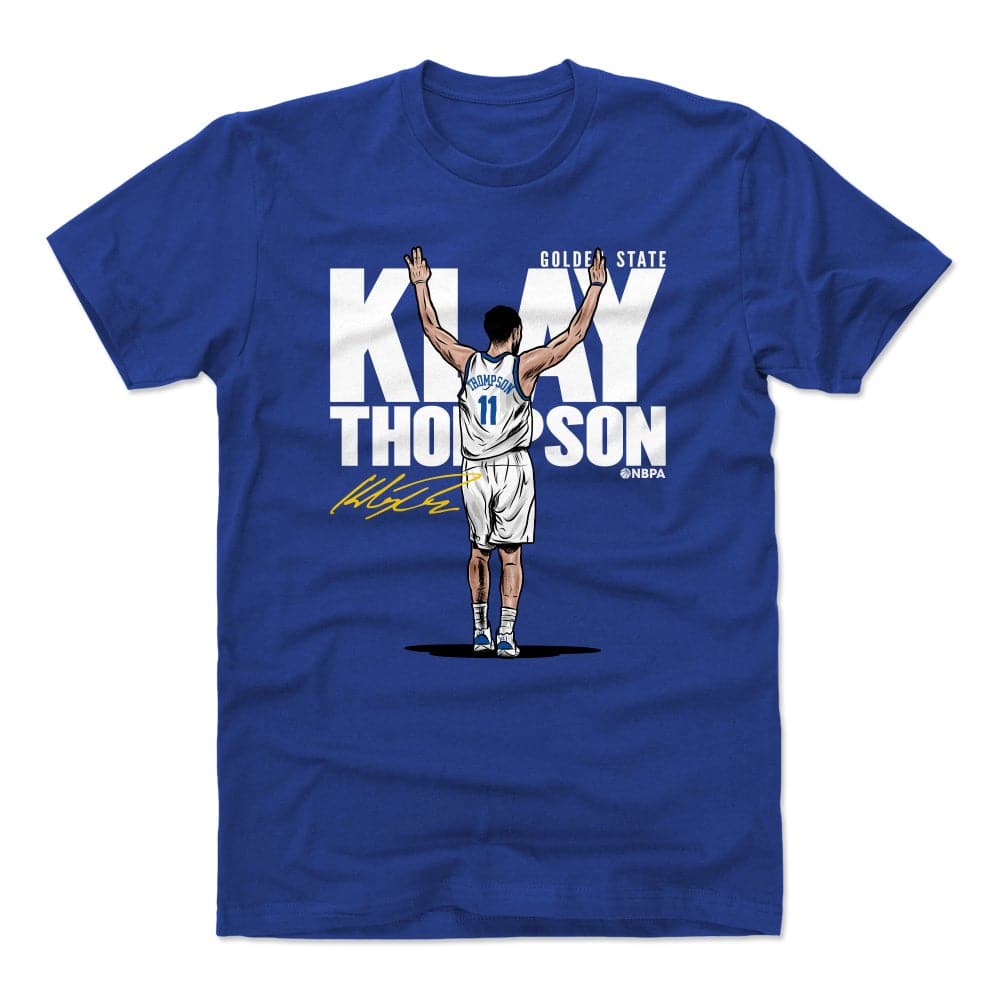 500 Level T-Shirts Klay Thompson Golden State Warriors 500 Level NBA Three T-Shirt - Blue