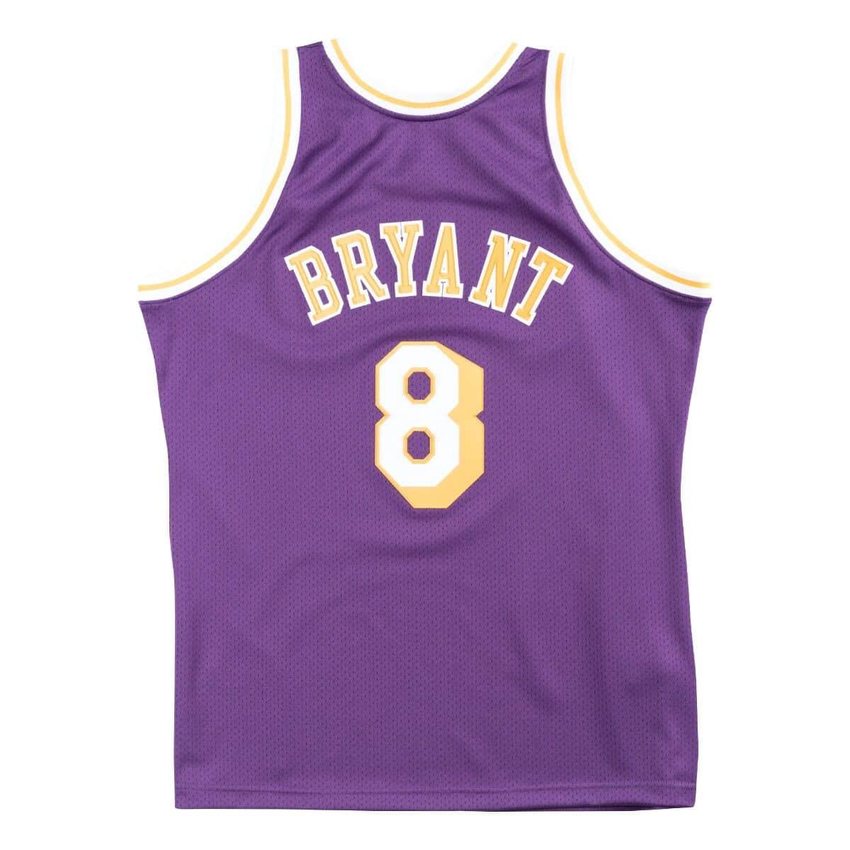 Mitchell And Ness Jerseys Kobe Bryant Los Angeles Lakers Mitchell & Ness NBA 96-97 Road Authentic Jersey - Purple