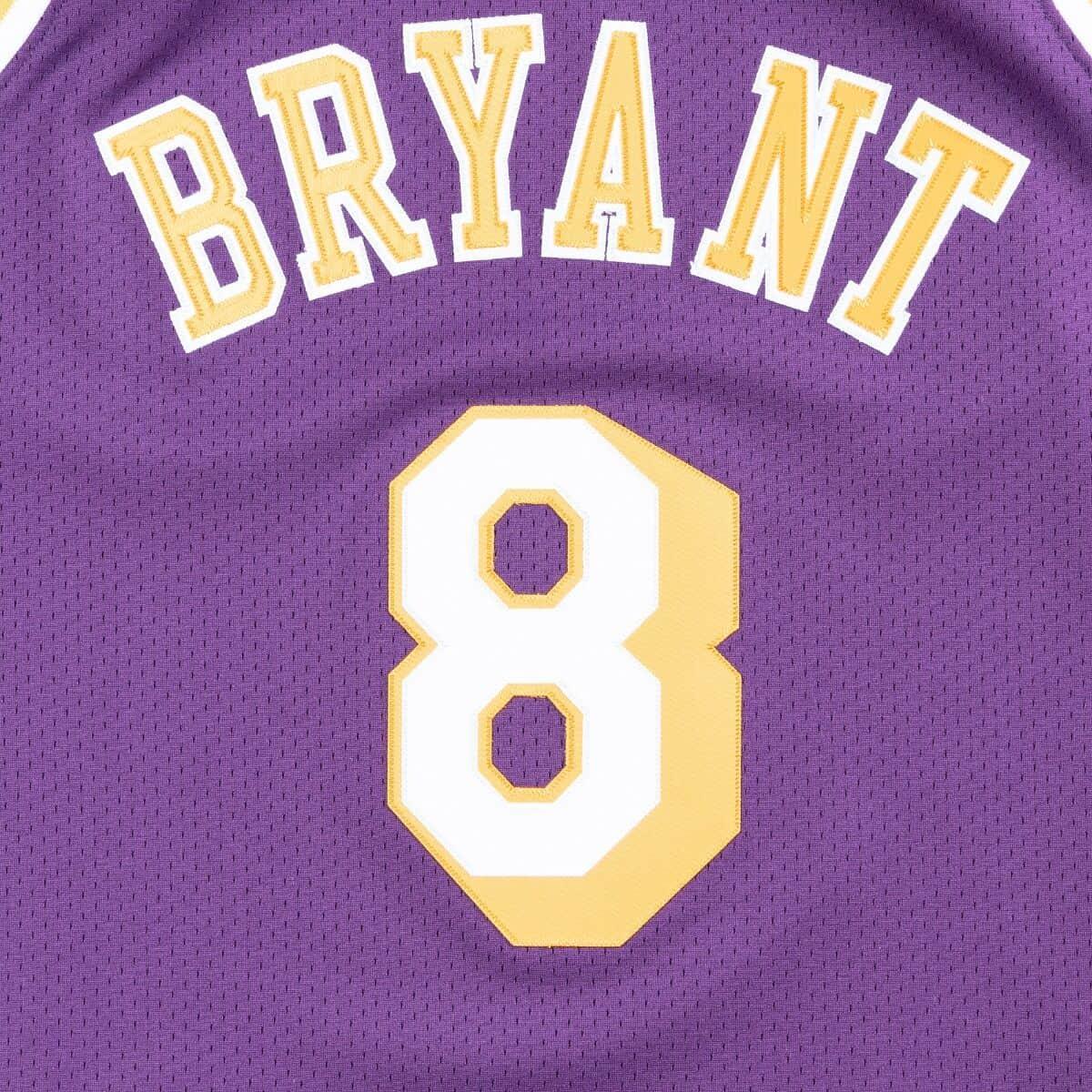 Mitchell And Ness Jerseys Kobe Bryant Los Angeles Lakers Mitchell & Ness NBA 96-97 Road Authentic Jersey - Purple