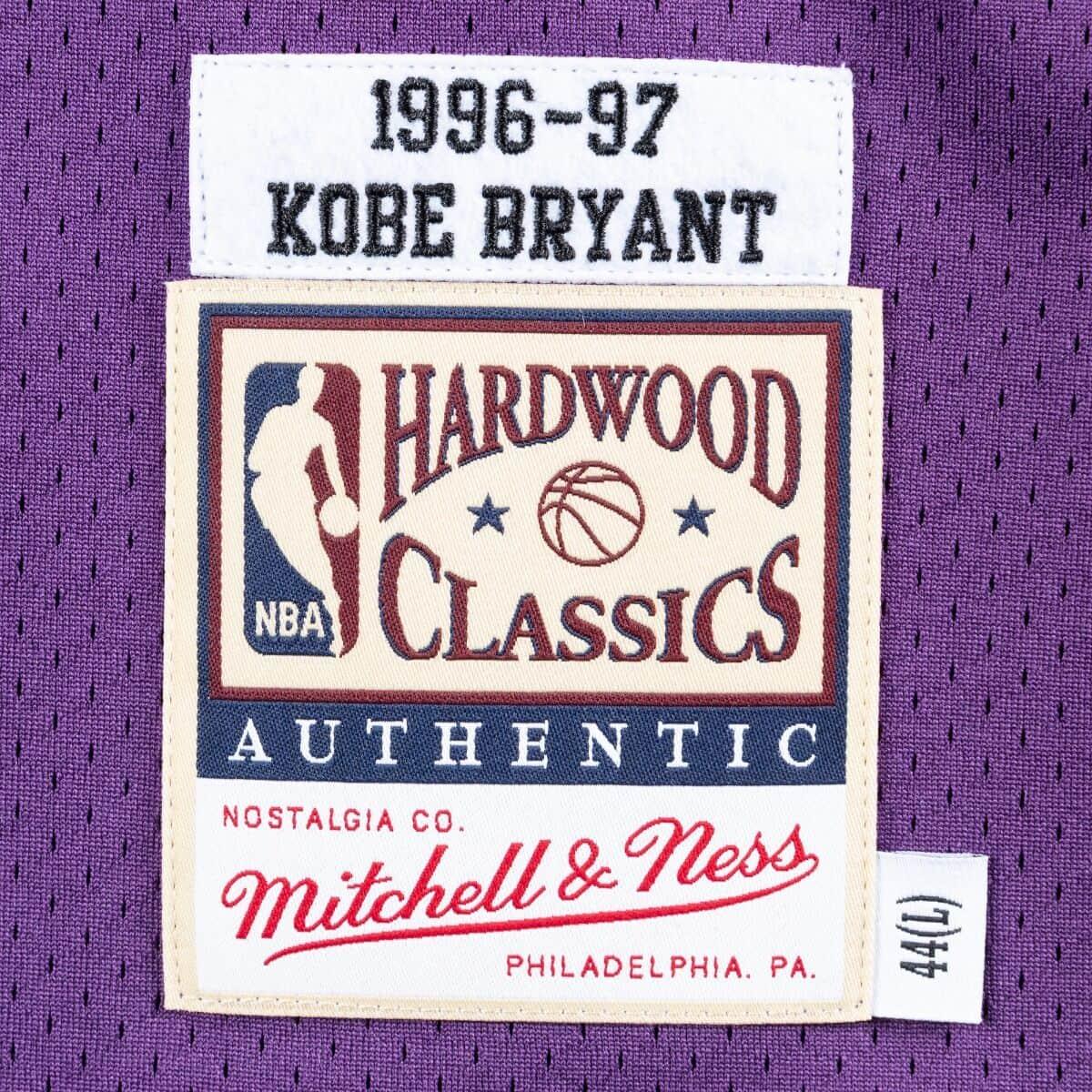 Mitchell And Ness Jerseys Kobe Bryant Los Angeles Lakers Mitchell & Ness NBA 96-97 Road Authentic Jersey - Purple