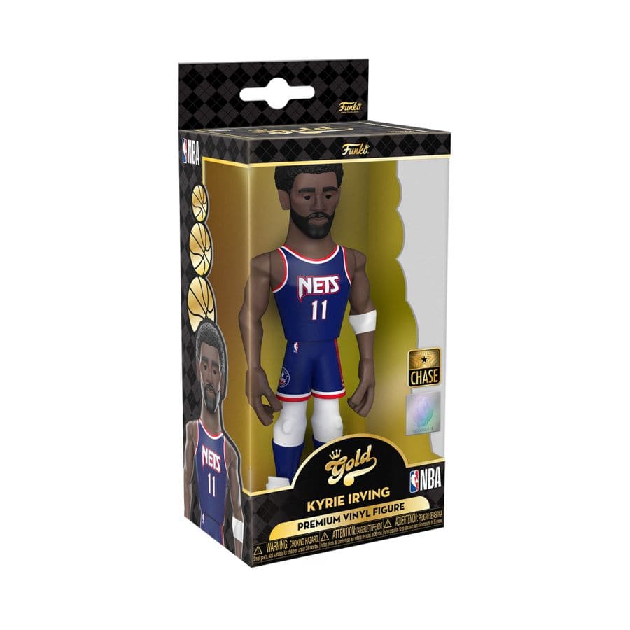 Funko Figures Kyrie Irving Brooklyn Nets Funko NBA 5" Home Vinyl Gold Figure - Grey