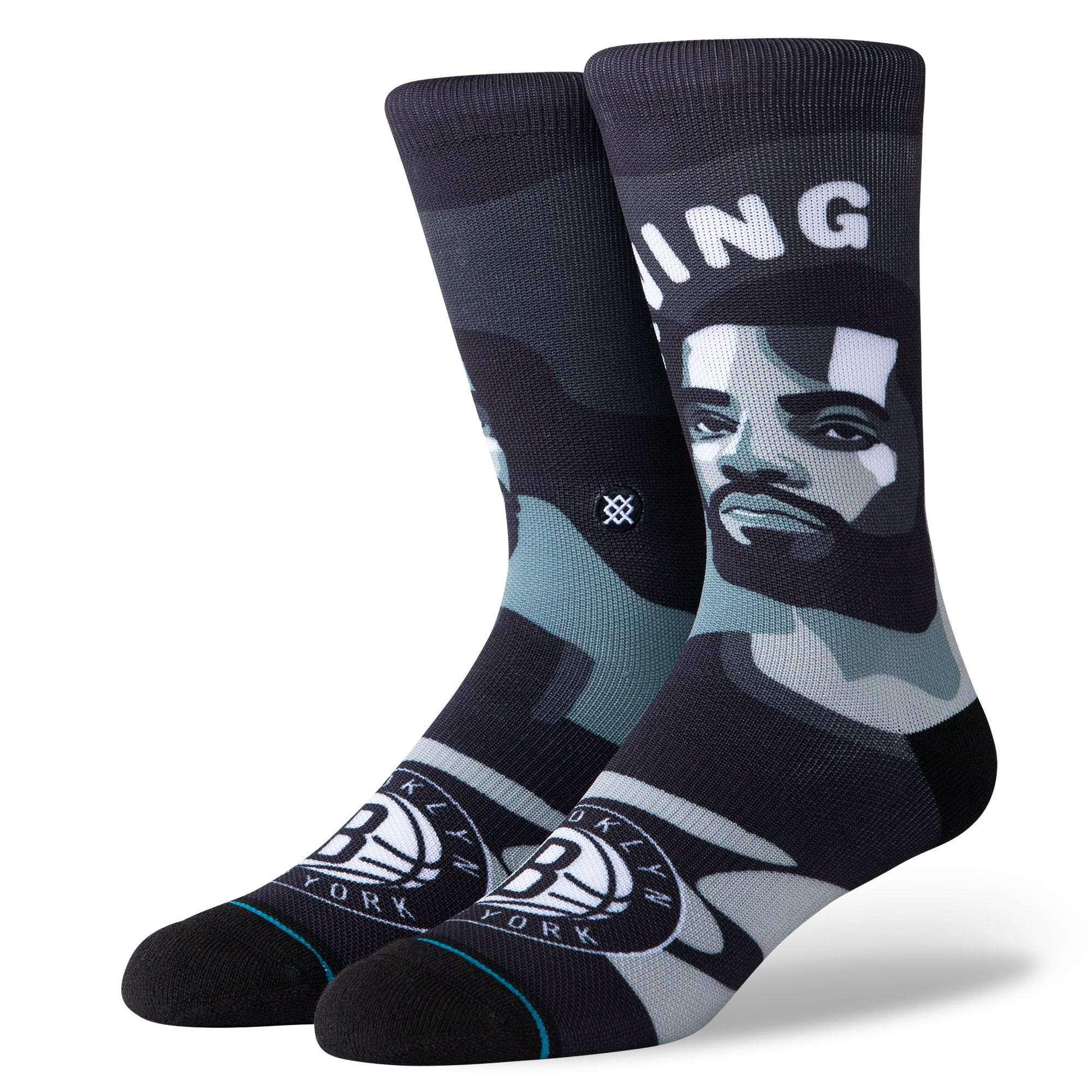 Stance Socks Kyrie Irving Brooklyn Nets Stance NBA Future Legends Crew Socks - Black